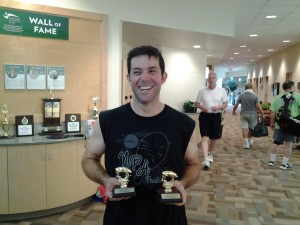 Donny with two trophies