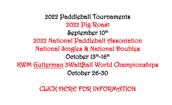 2022 Paddleball Tournaments